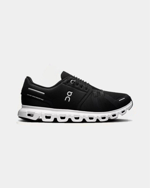 CLOUD 6 W BLACK | WHITE ON RUNNING
